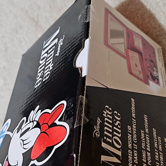 Disney Minnie Mouse Jewelry Box  7.08in x 4.52in x 3.81 in - Picture 5 of 6